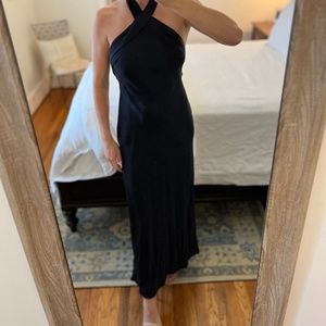 Significant Other Black Tie Dress (Navy Blue)